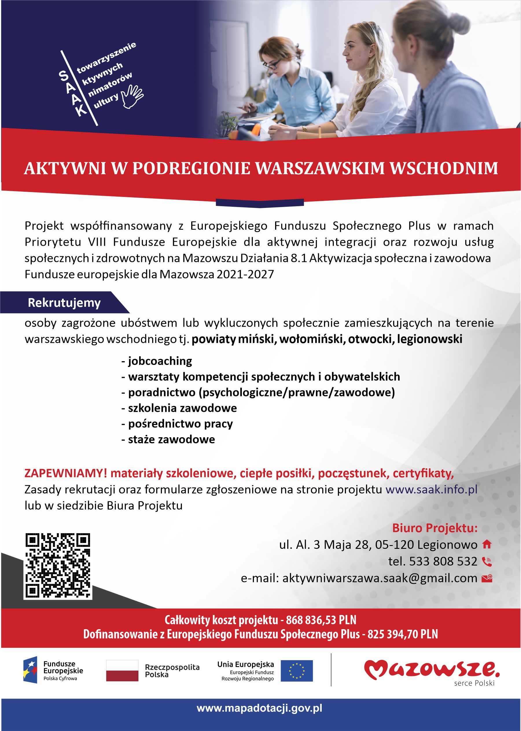 Aktywni w podregionie Warszawskim Wschodnim