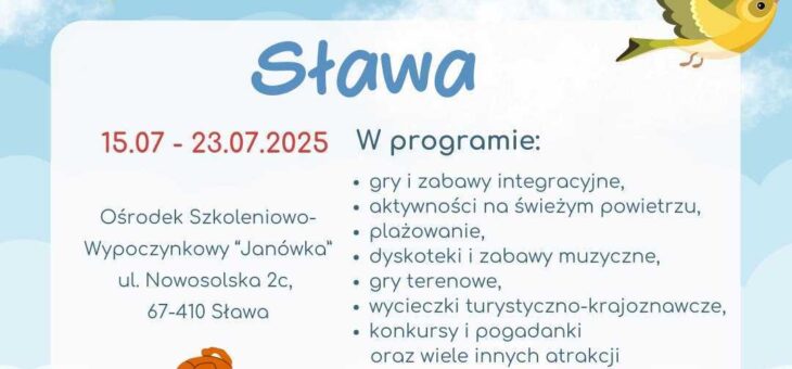 Wypoczynek letni dla dzieci