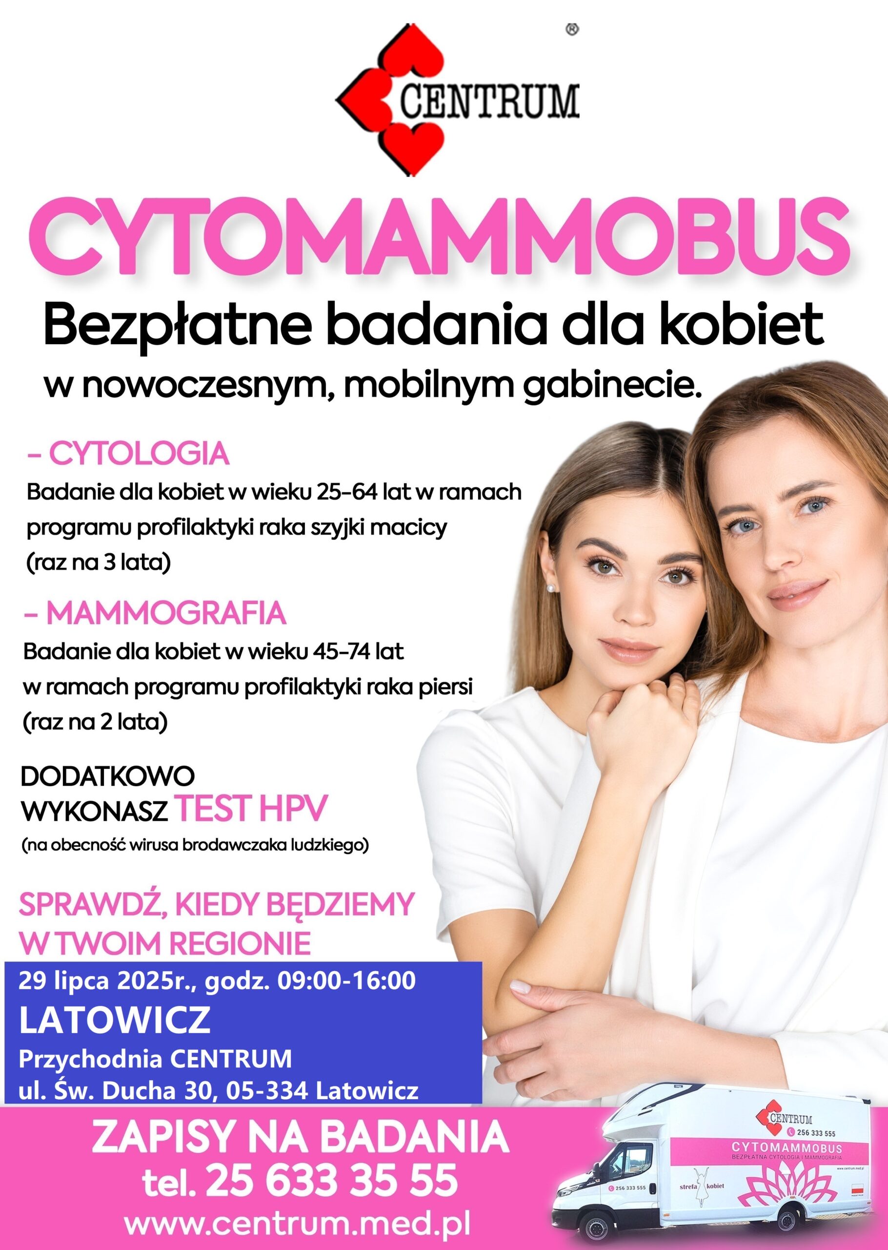 Bezpłatne badania profilaktyczne dla kobiet
