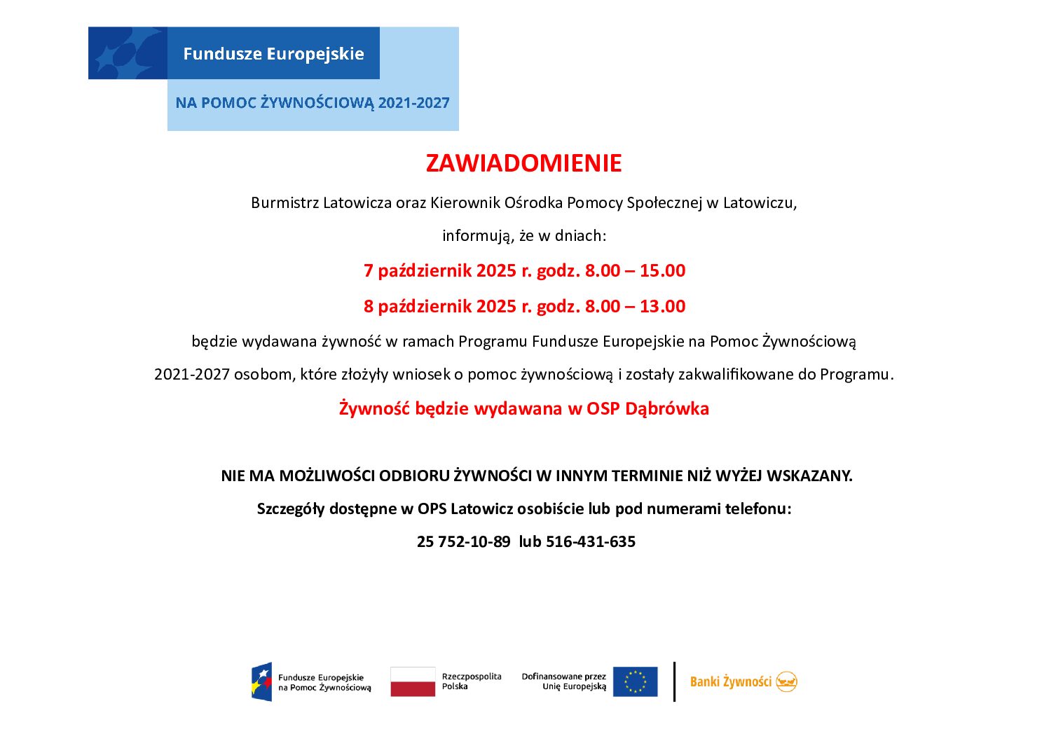Wydawanie Żywności