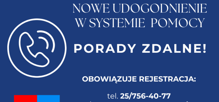 Nowość w systemie darmowej pomocy prawnej i obywatelskiej – porady zdalne